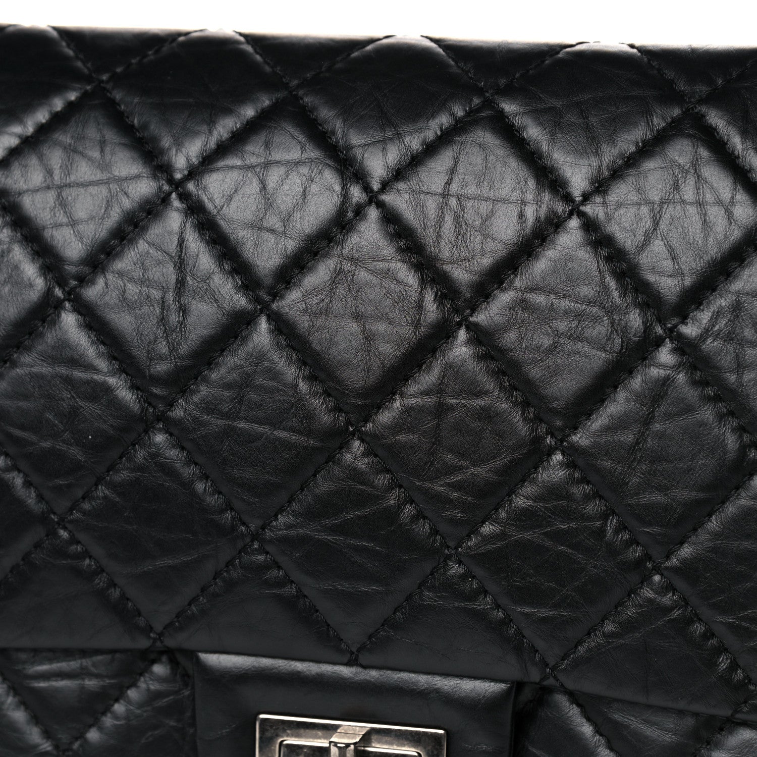Chanel Aged Calfskin Quilted 2.55 Reissue 227 Flap Black 9 of 11