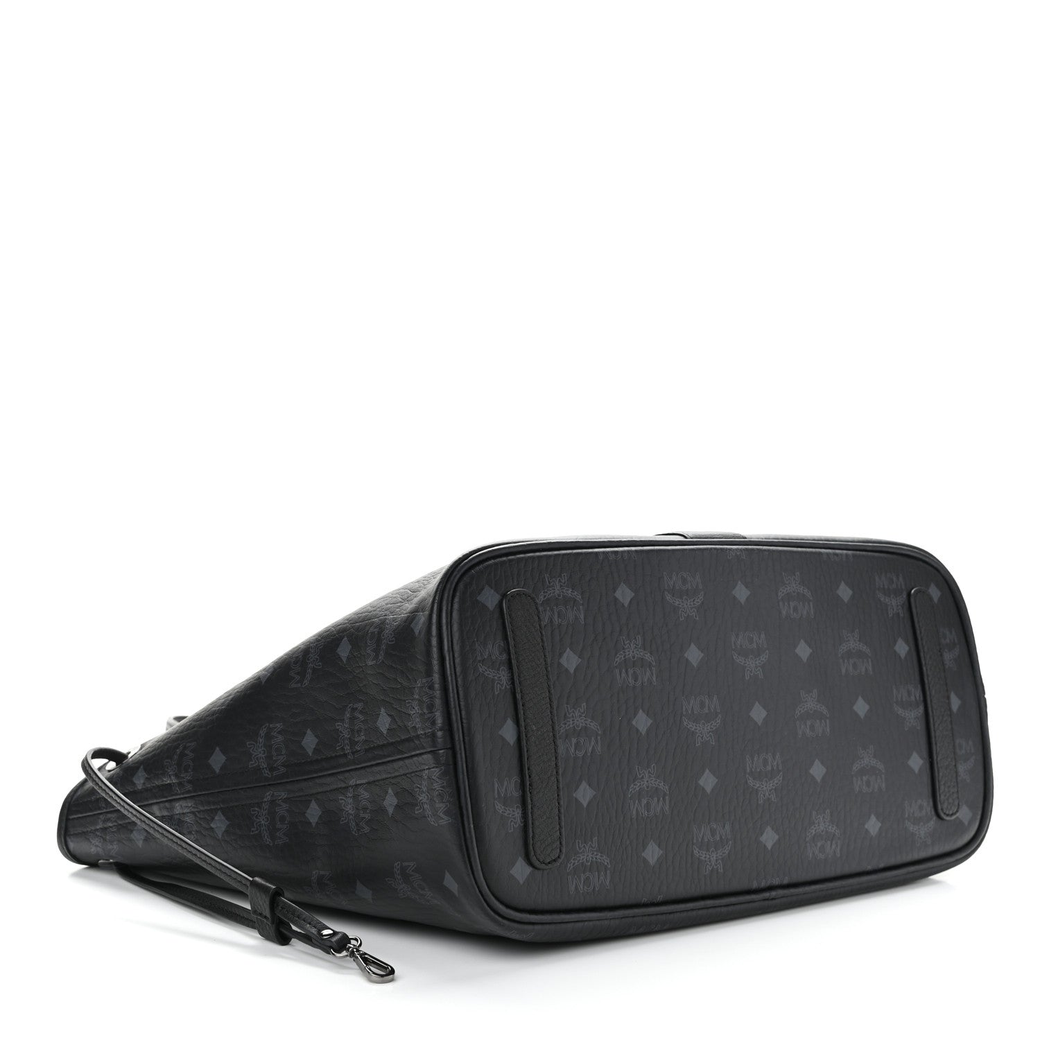MCM Visetos Medium Liz Reversible Shopper Tote Black 4 of 19