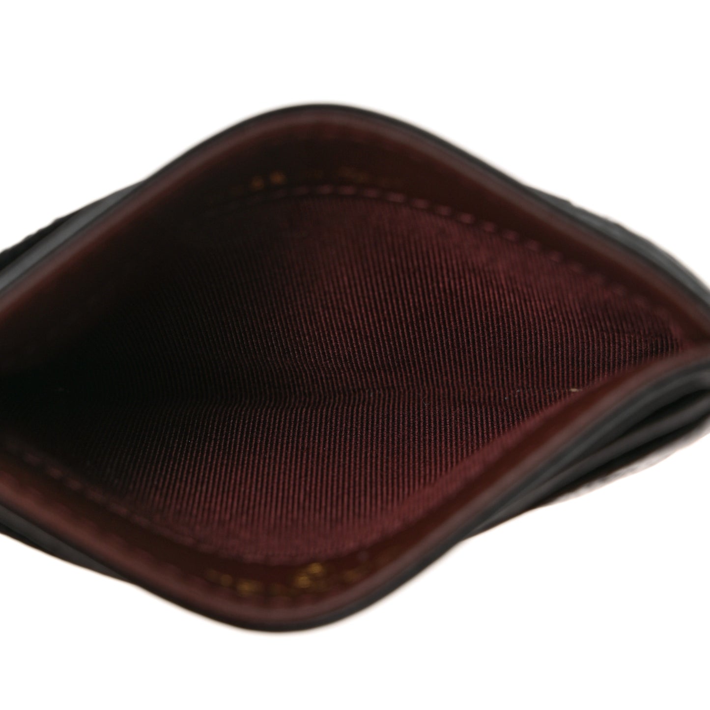 Caviar Quilted Card Holder Black