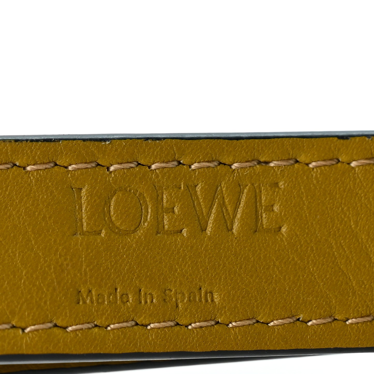 Calfskin Adjustable Short Strap  Ochre