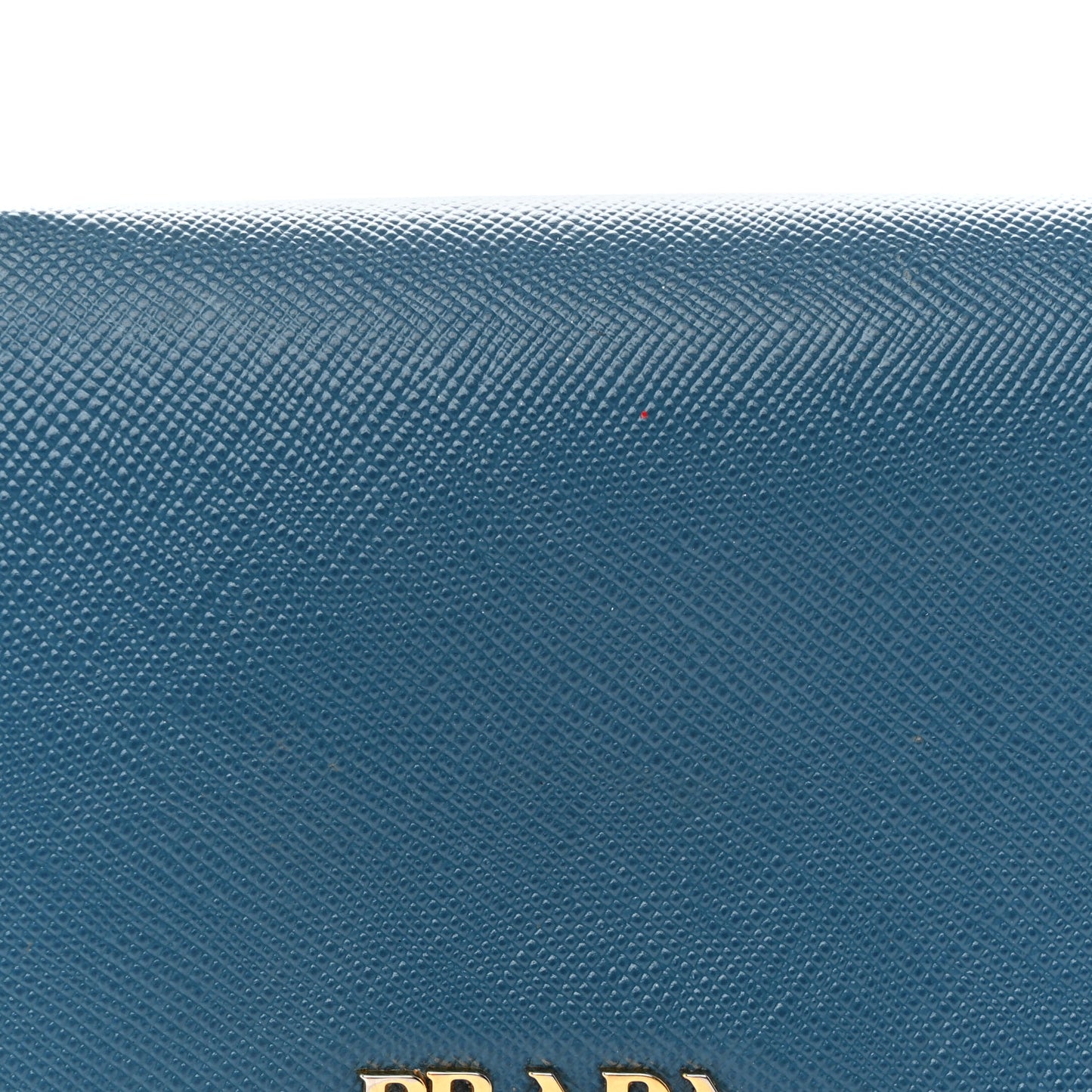 Saffiano Metal Compact Snap Bi-Fold Wallet Cobalto