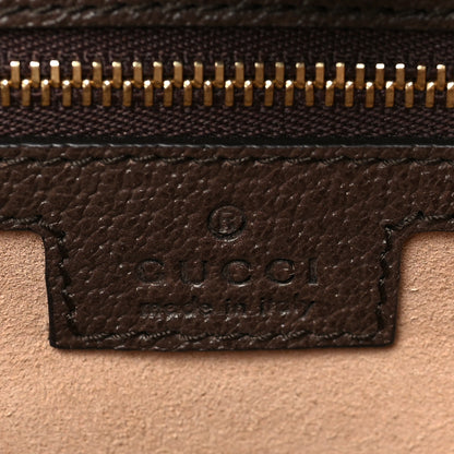 Gucci GG Supreme Monogram Textured Calfskin Web Medium Ophidia Shopping Tote Beige Ebony New Acero 6 of 7