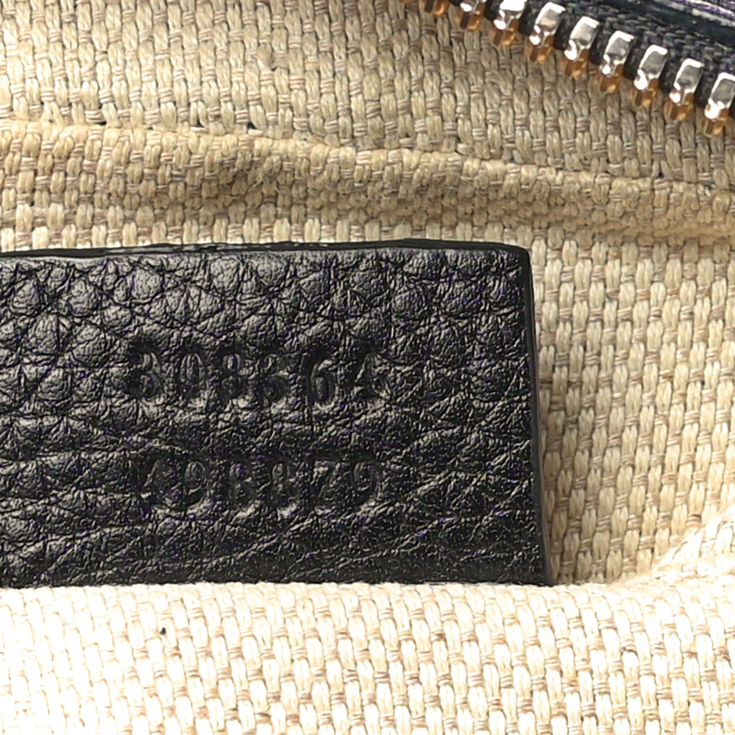 Pebbled Calfskin Small Soho Disco Bag Black