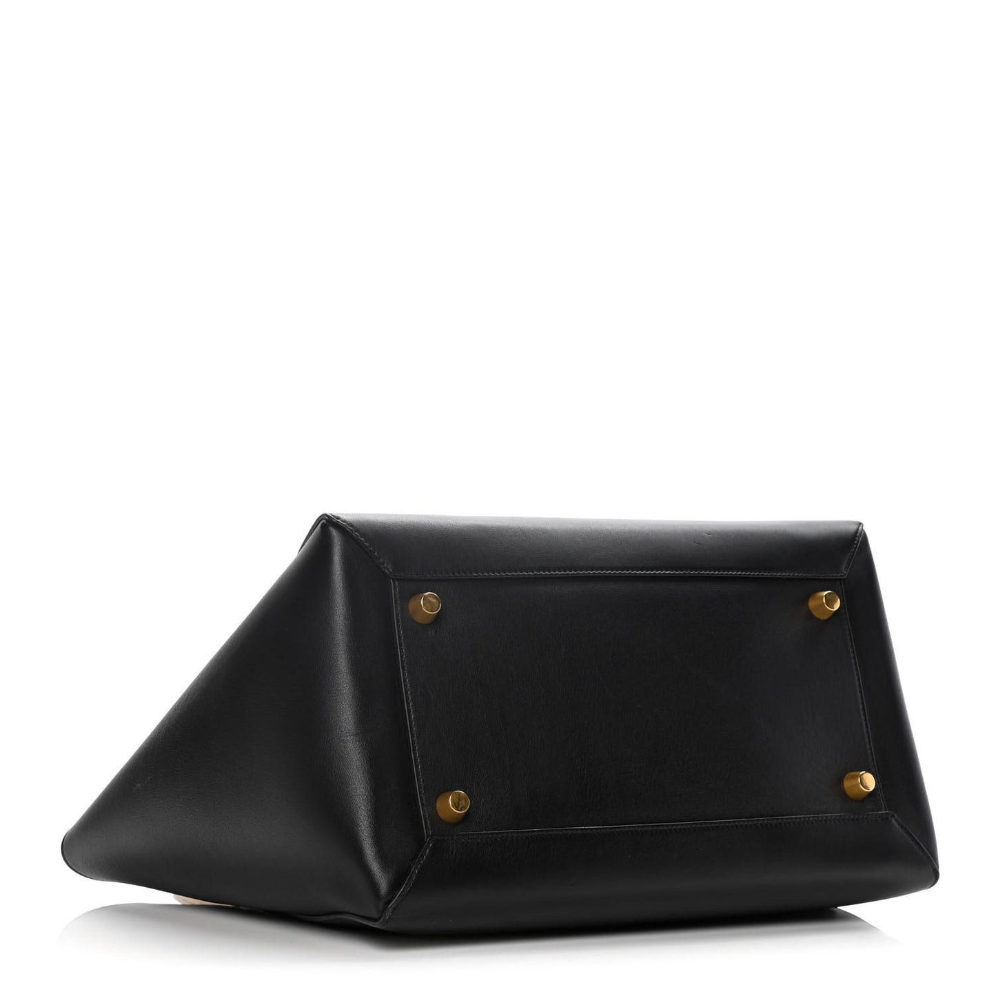 Smooth Calfskin Small Bi-Color Belt Bag Black Cream