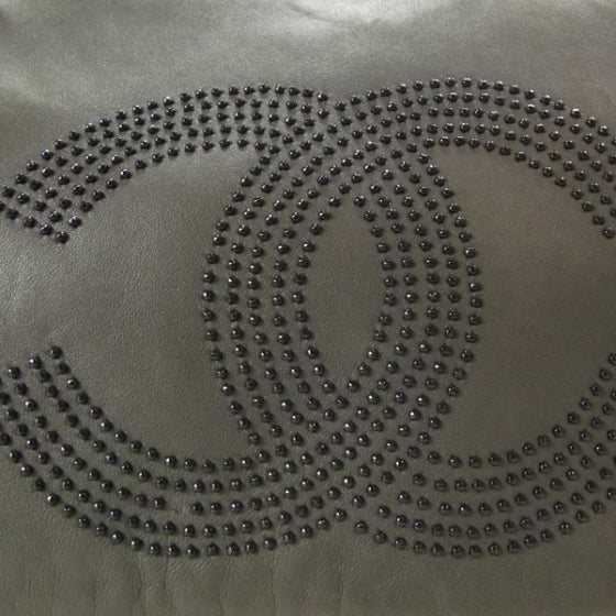 Chanel Lambskin Studded Flap Gray 7 of 13