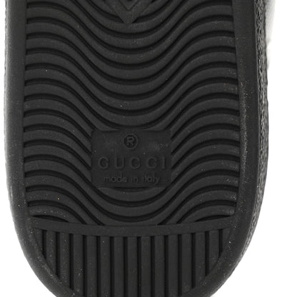 Gucci Calfskin GG Tennis Embossed Mens Ace Sneakers 9 Black 7 of 9
