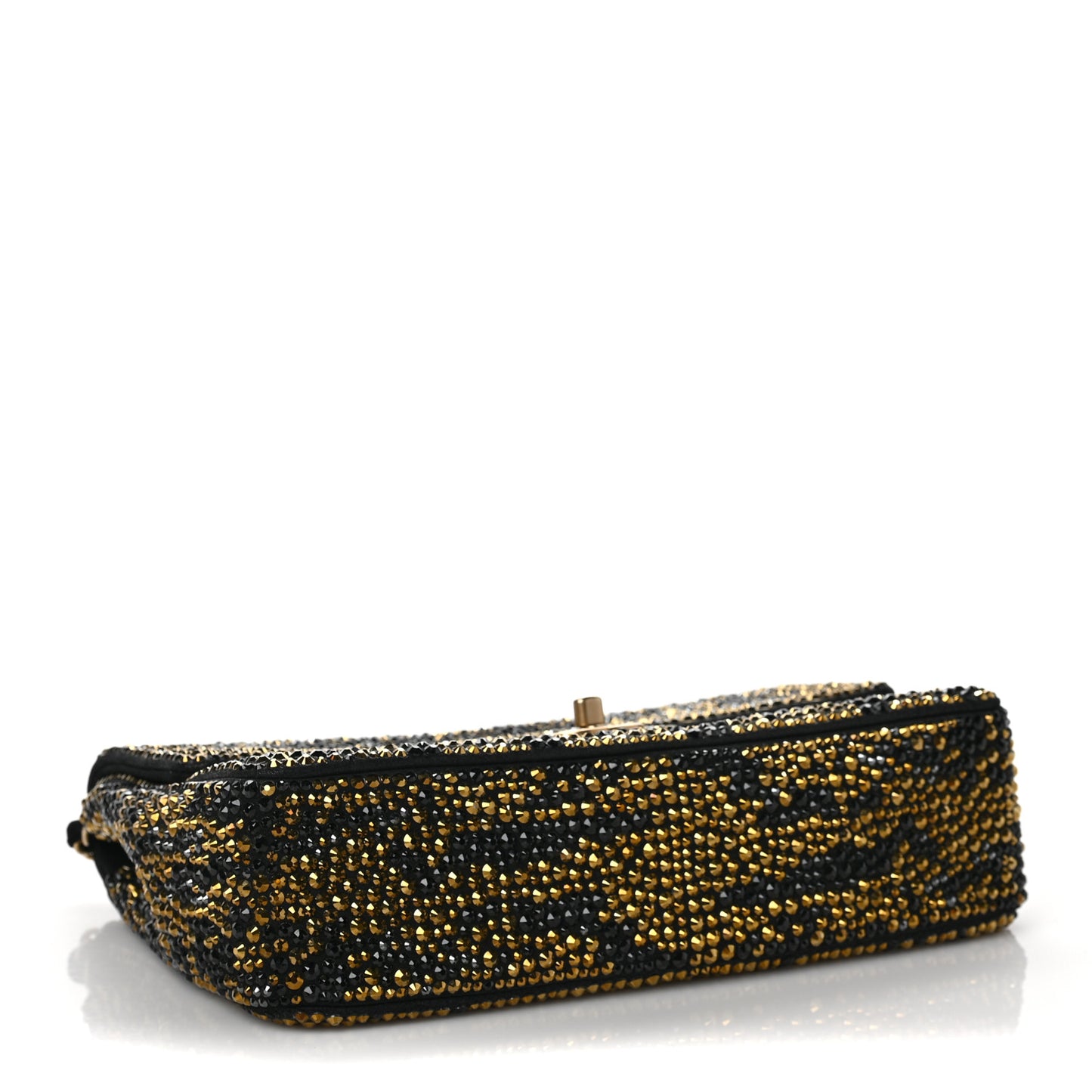Suede Crystal Medium Flap Black Multicolor