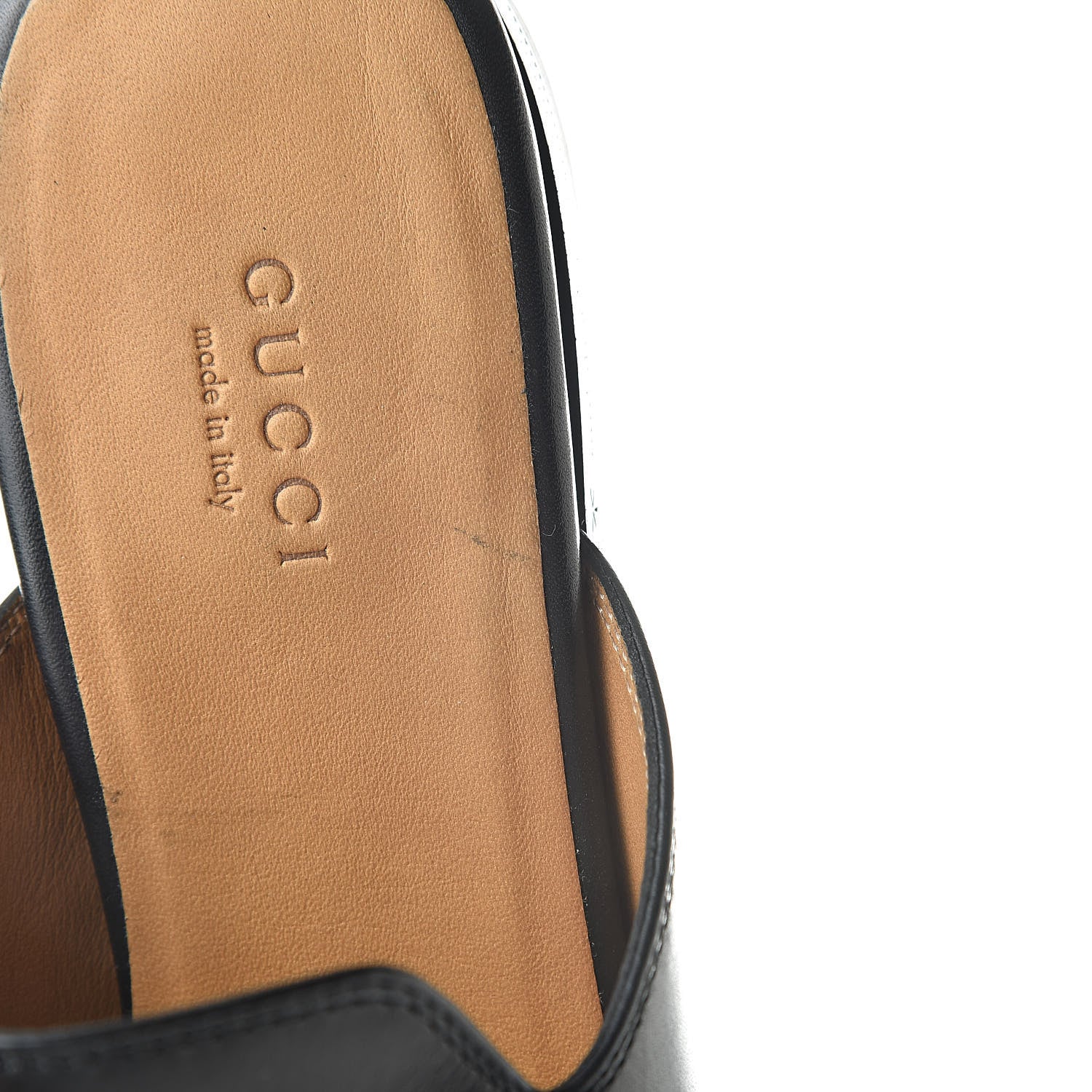 Gucci Calfskin Womens Princetown Slippers 38.5 Black 8 of 11