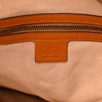 Gucci Azalea Calfskin Matelasse Large GG Marmont Slim Tote Cognac 6 of 13