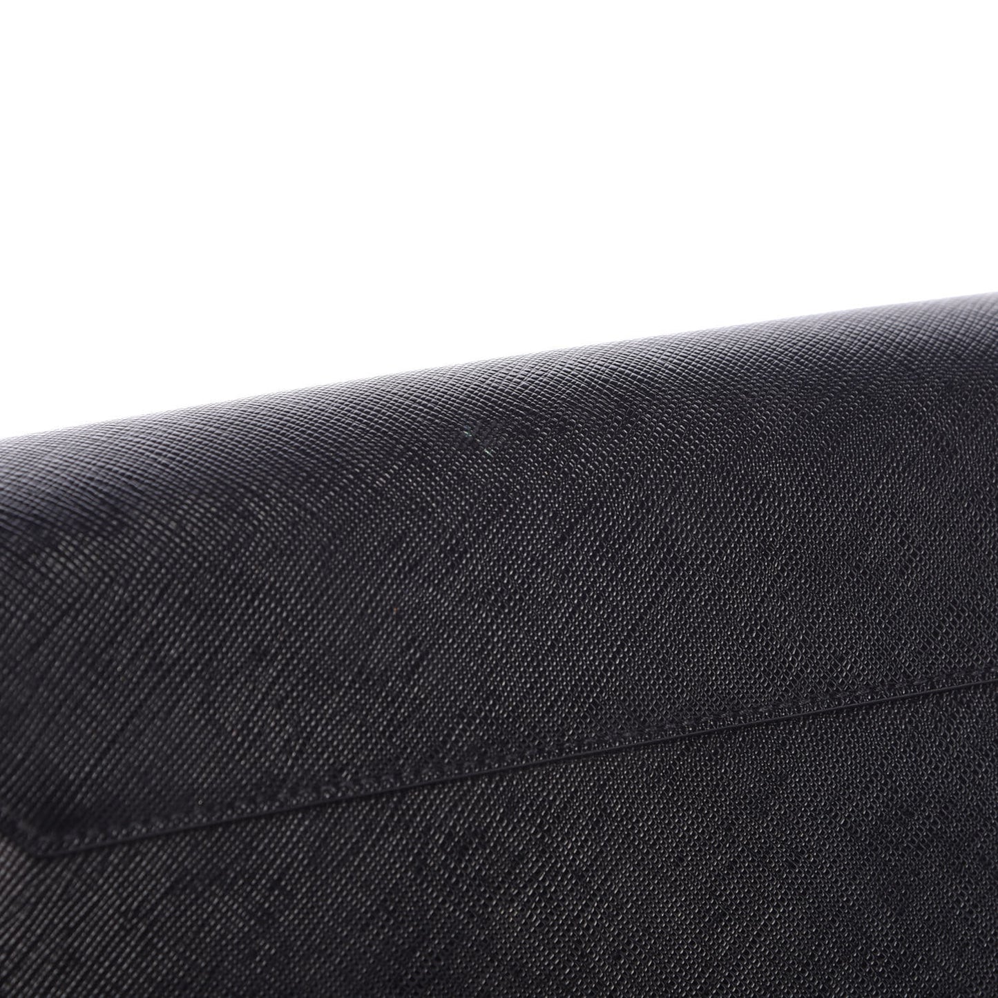 Saffiano Lux Small Shoulder Bag Black