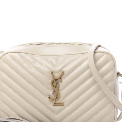 Saint Laurent Calfskin Matelasse Monogram Lou Camera Bag Crema Soft 11 of 11