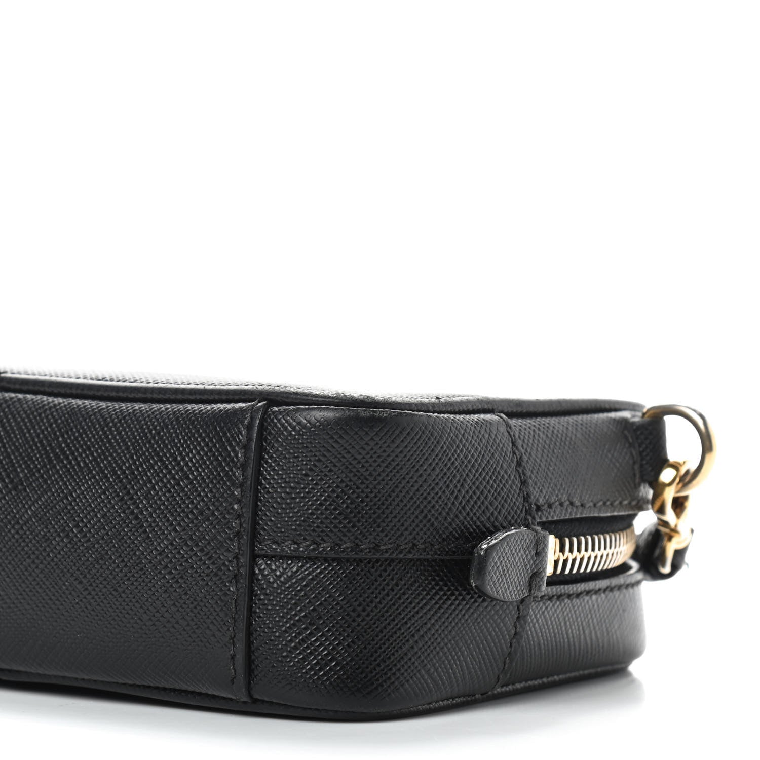 Prada Saffiano Lux Small Camera Crossbody Bag Black 7 of 10