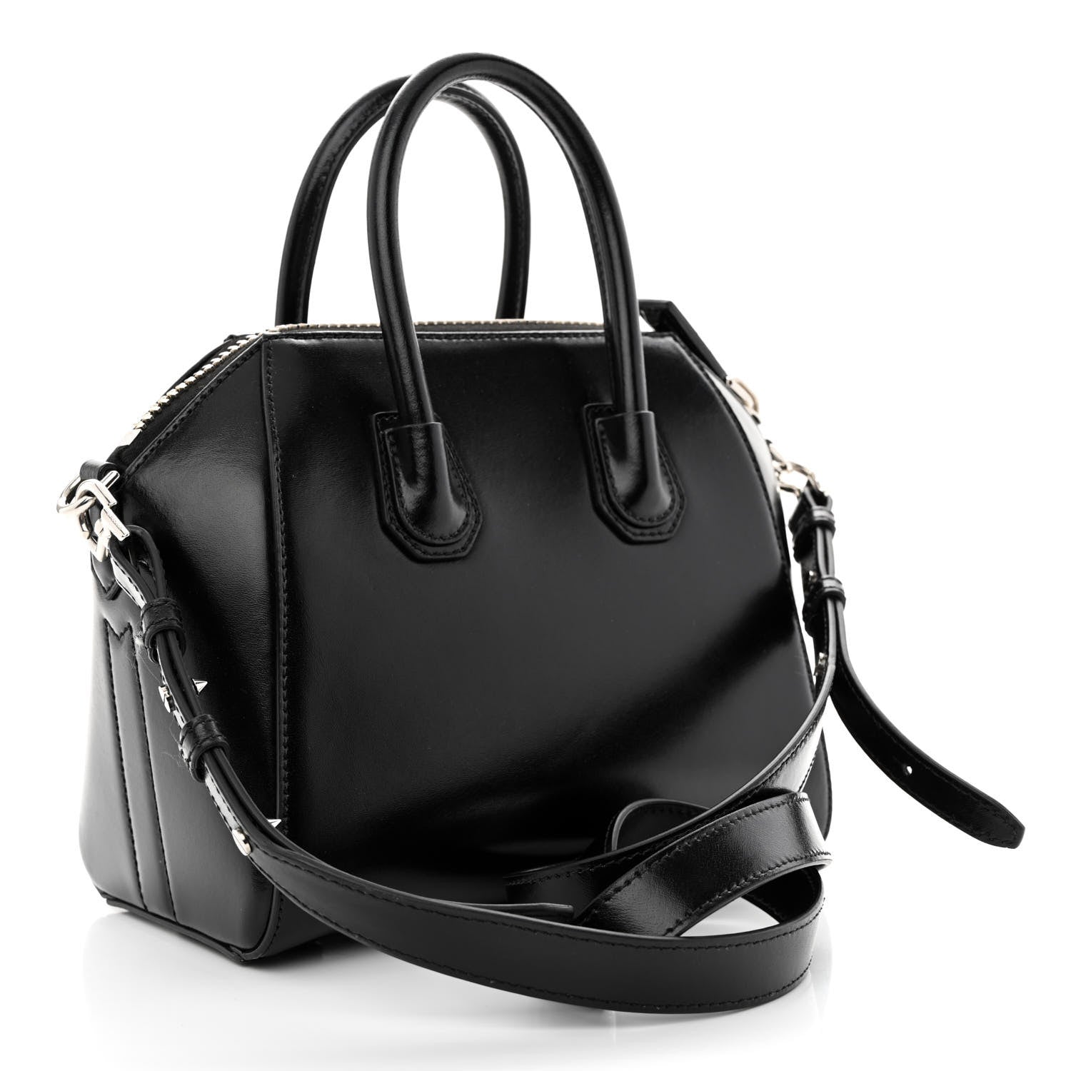 Givenchy Shiny Lord Calfskin Mini Antigona Black 3 of 13