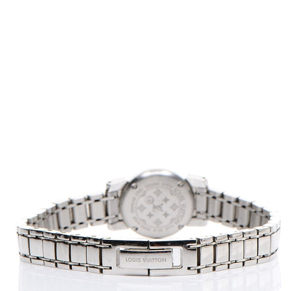 Louis Vuitton Stainless Steel Mother of Pearl 18mm Tambour Bijou Quartz Watch 4 of 7