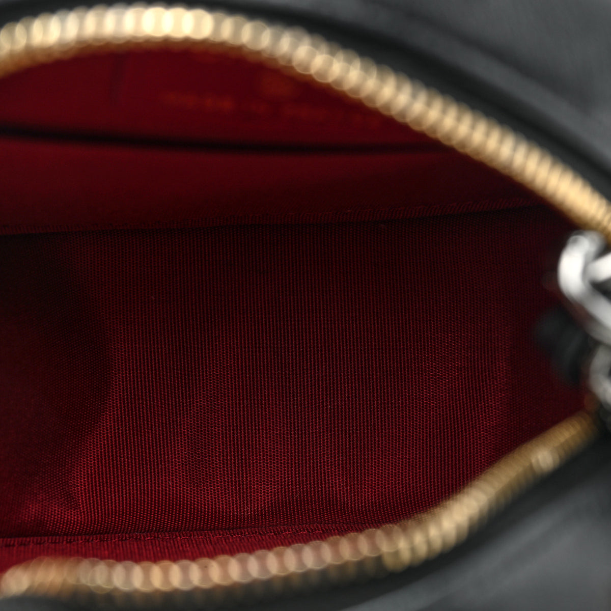 Lambskin Quilted Chanel 19 Round Clutch With Chain Black