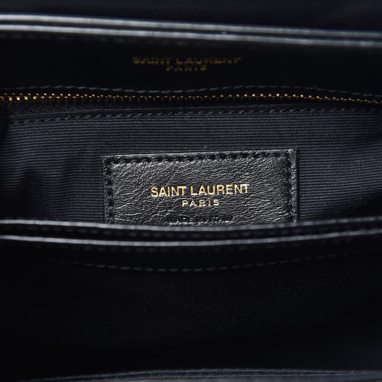 Saint Laurent Calfskin Y Quilted Monogram Toy Loulou Crossbody Bag Black 7 of 10