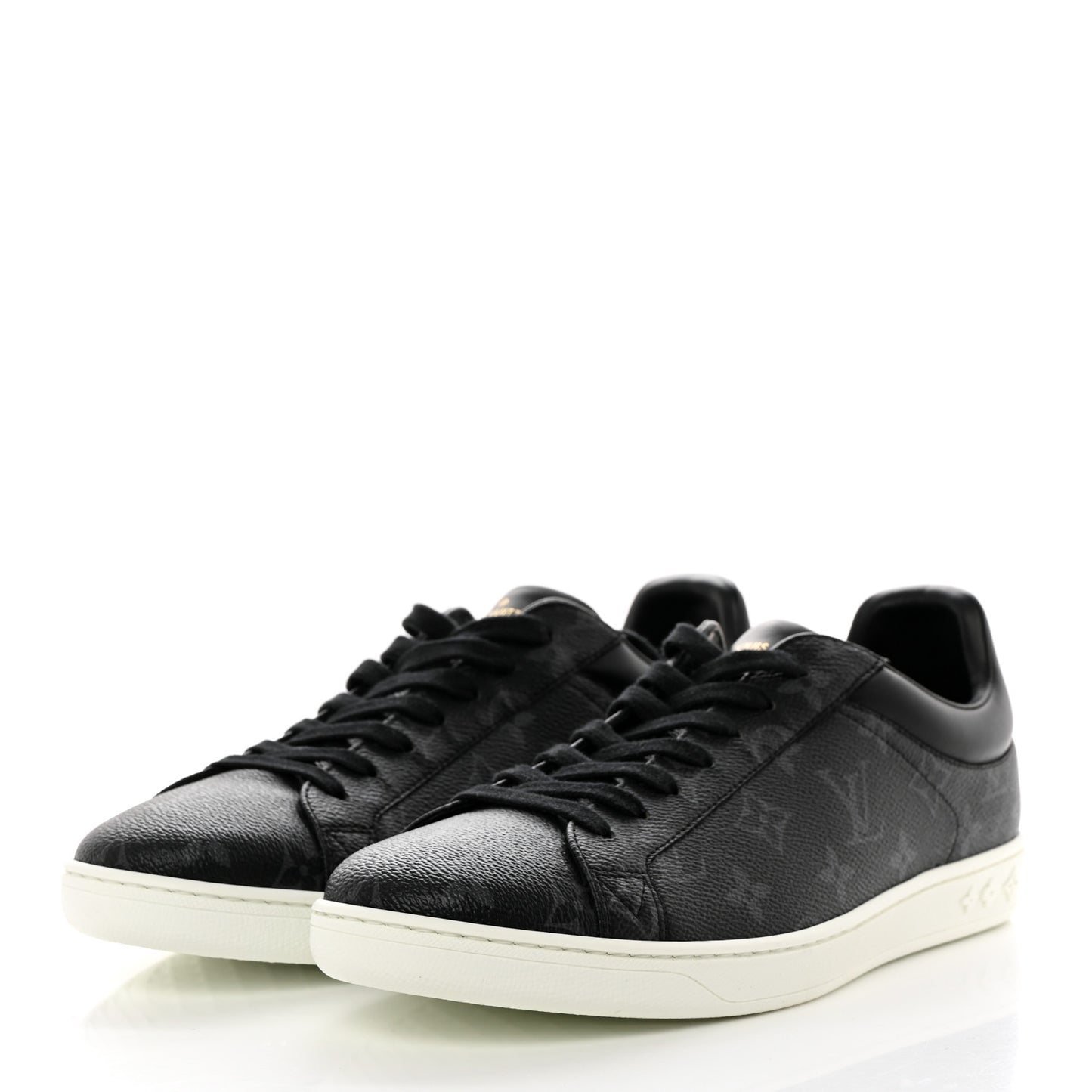 Calfskin Monogram Eclipse Luxembourg Sneakers 8.5 Black