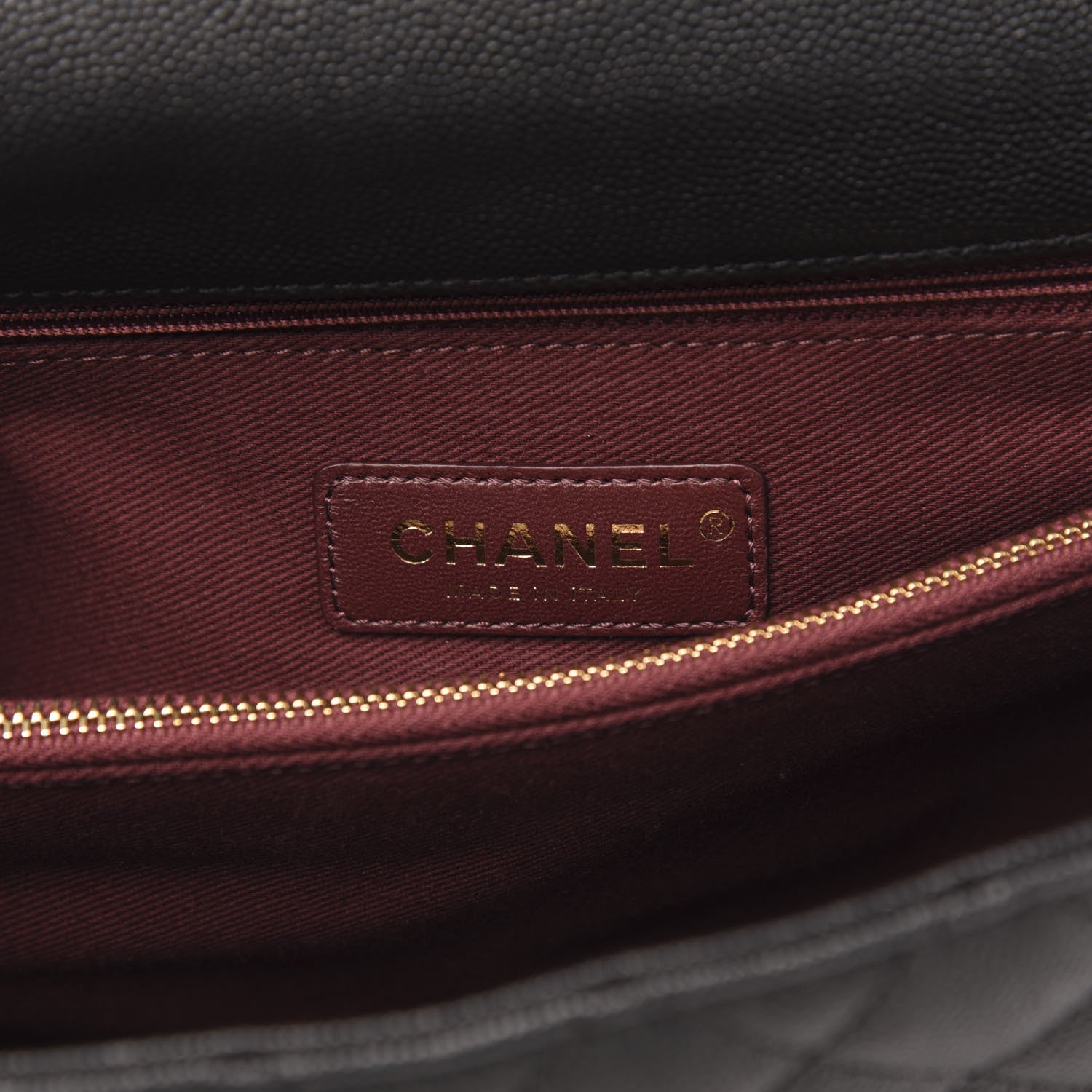 Chanel Caviar Quilted Medium Coco Handle Flap Black 6 of 10