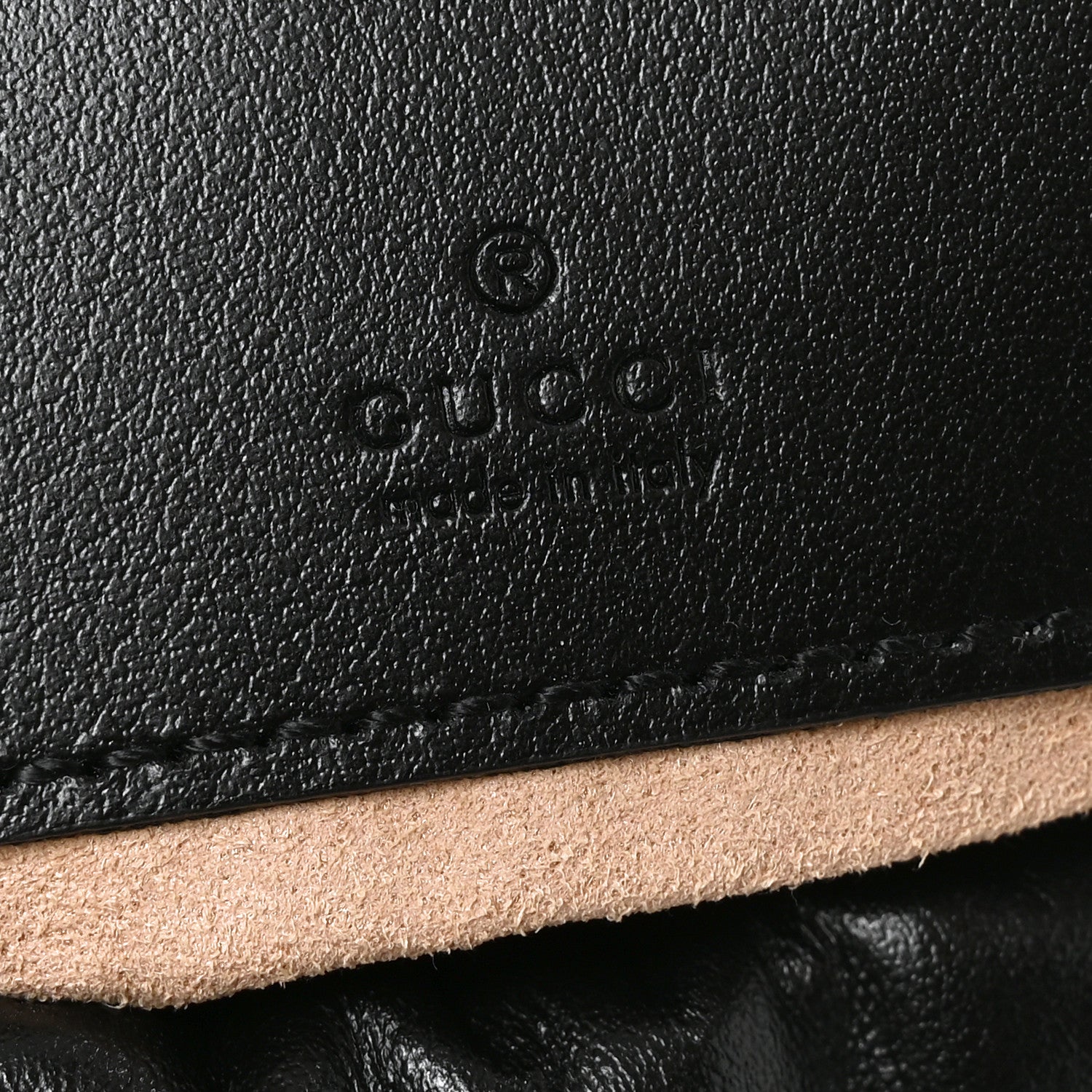 Gucci Calfskin Matelasse Mini GG Marmont 2.0 Bucket Bag Black 6 of 11