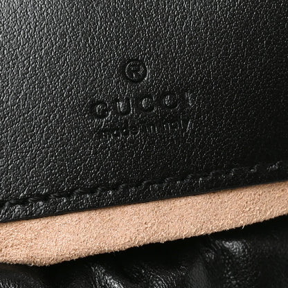 Gucci Calfskin Matelasse Mini GG Marmont 2.0 Bucket Bag Black 6 of 11