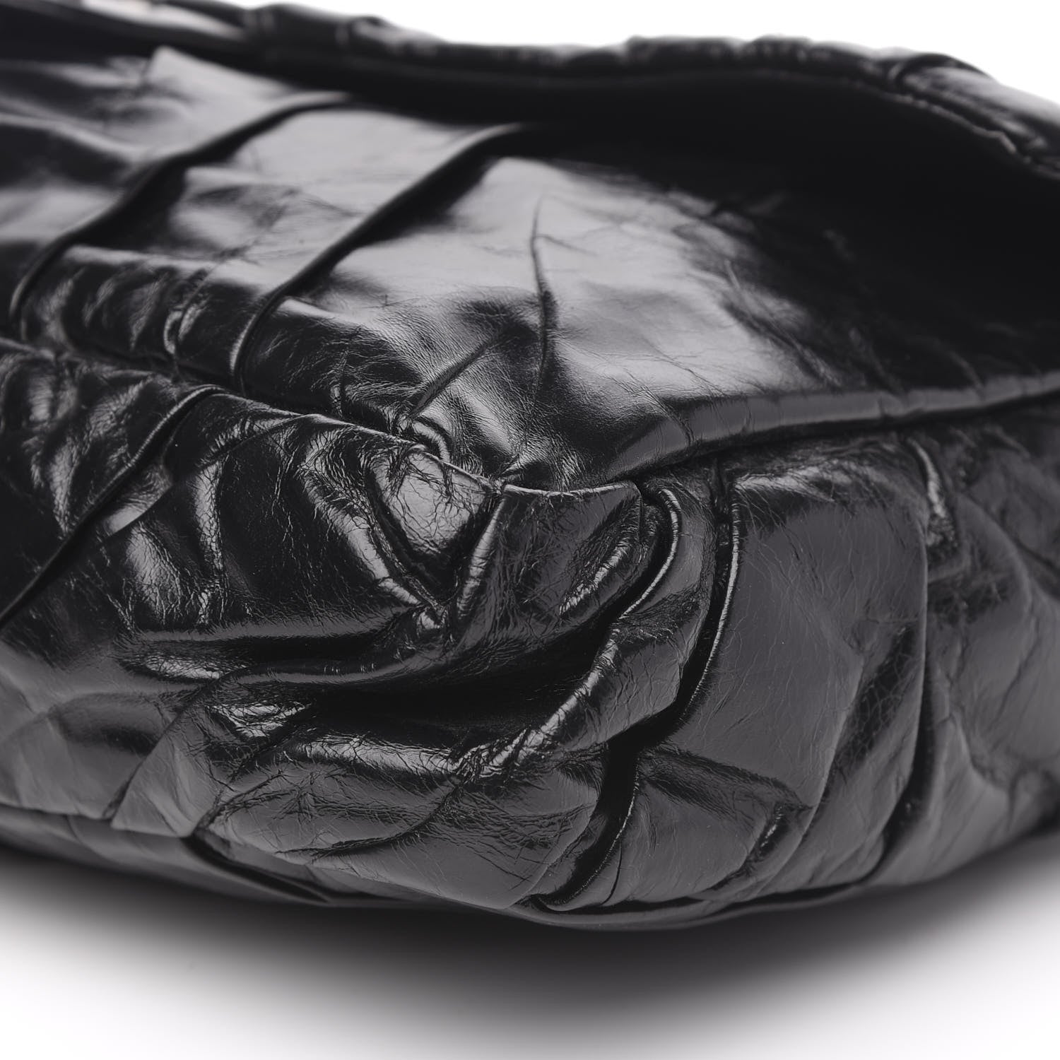 Chanel Glazed Calfskin Twisted Maxi Flap Black 9 of 9
