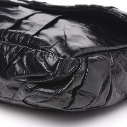 Chanel Glazed Calfskin Twisted Maxi Flap Black 9 of 9