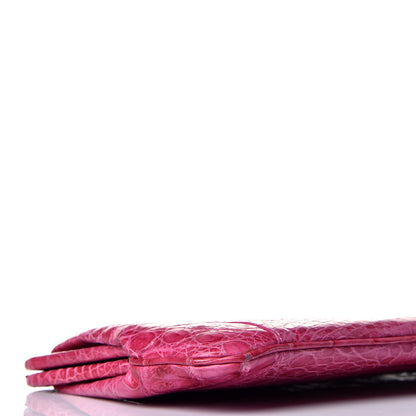 Nancy Gonzalez Crocodile Frame Clutch Fuchsia 7 of 8