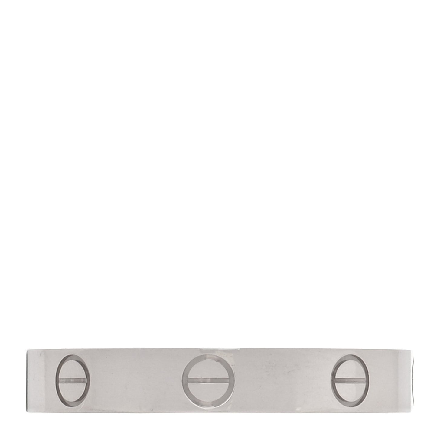 18K White Gold 3.5mm LOVE Wedding Band Ring 61 9.5