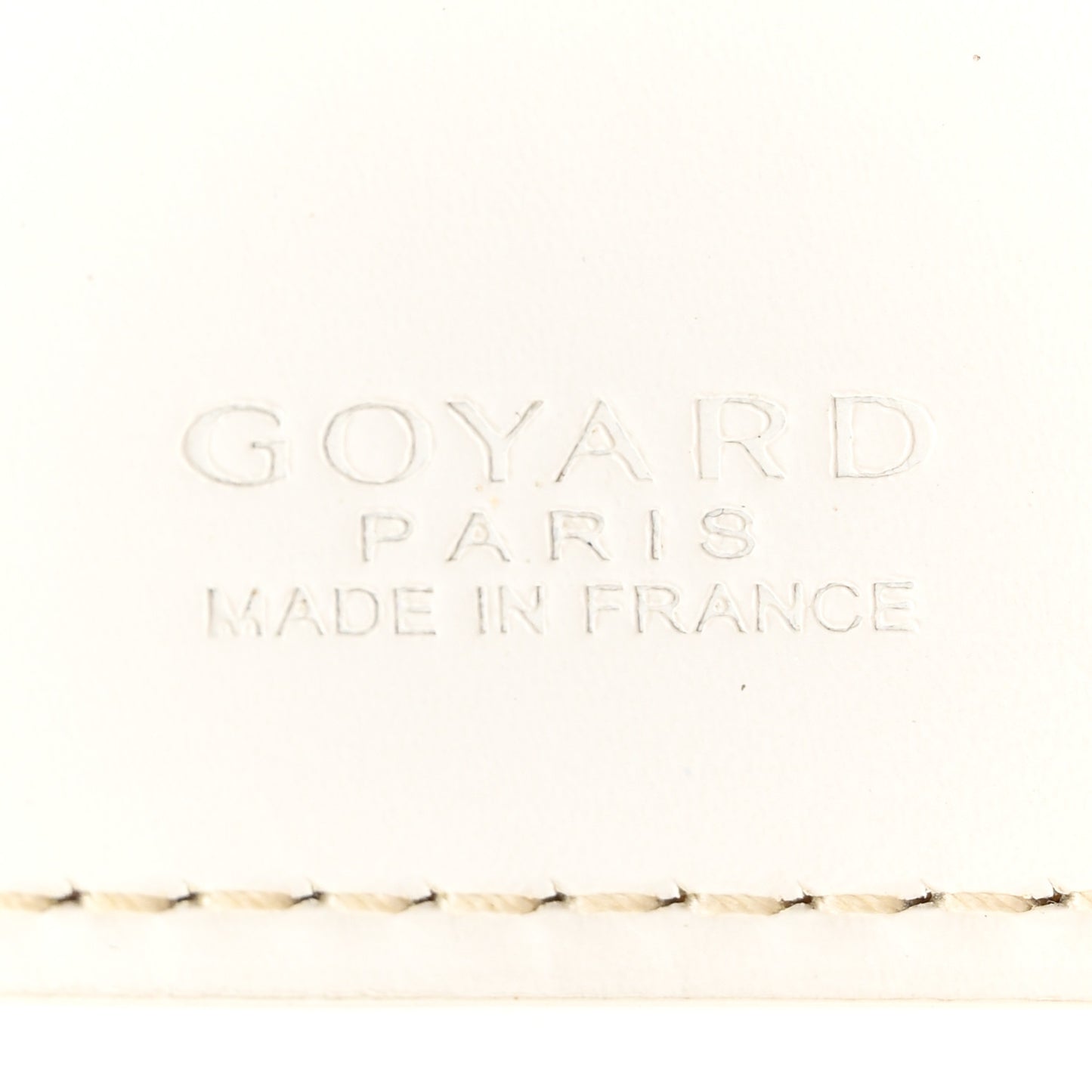 Goyardine Insert Victoire Card Wallet White