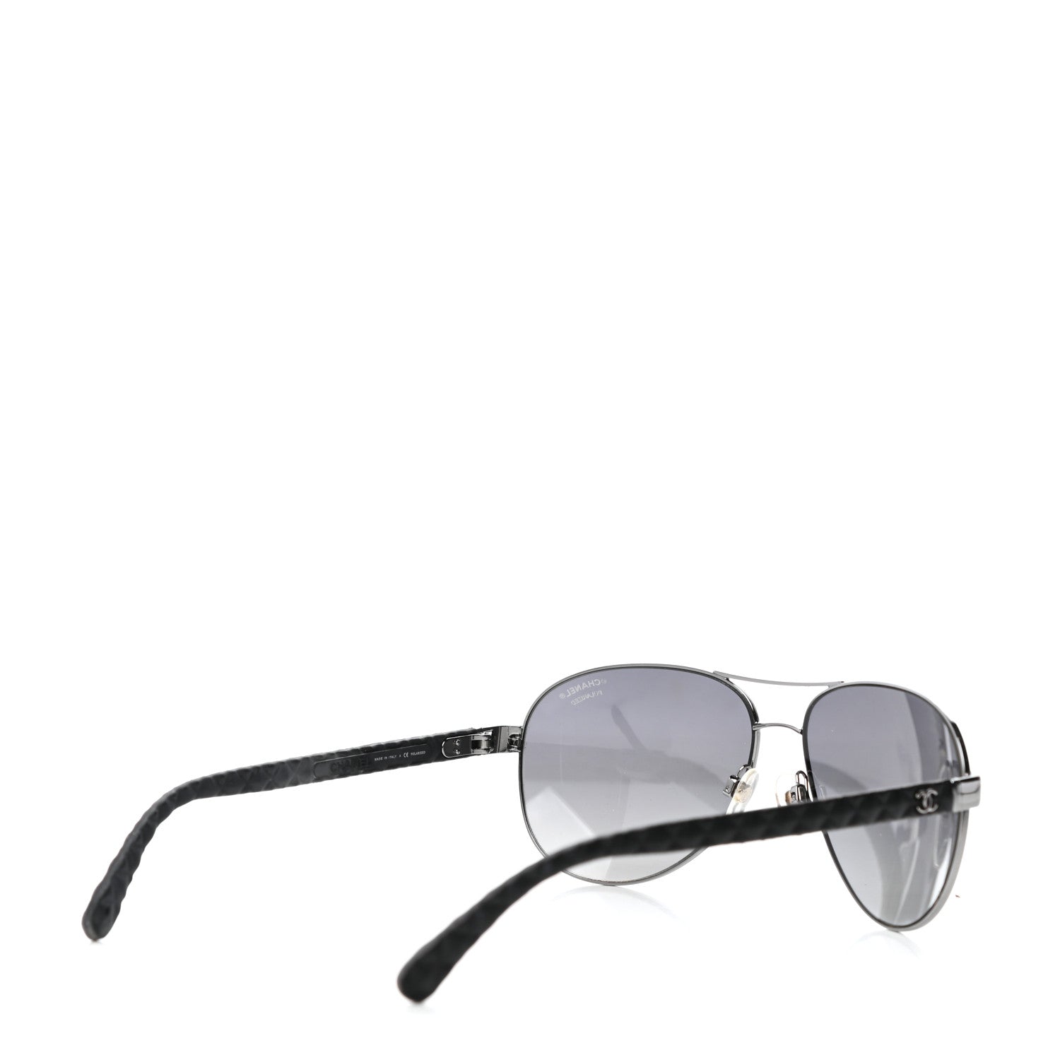 Chanel Aviator Polarized Sunglasses 4204-Q Black 4 of 8