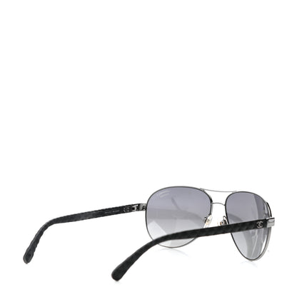 Chanel Aviator Polarized Sunglasses 4204-Q Black 4 of 8