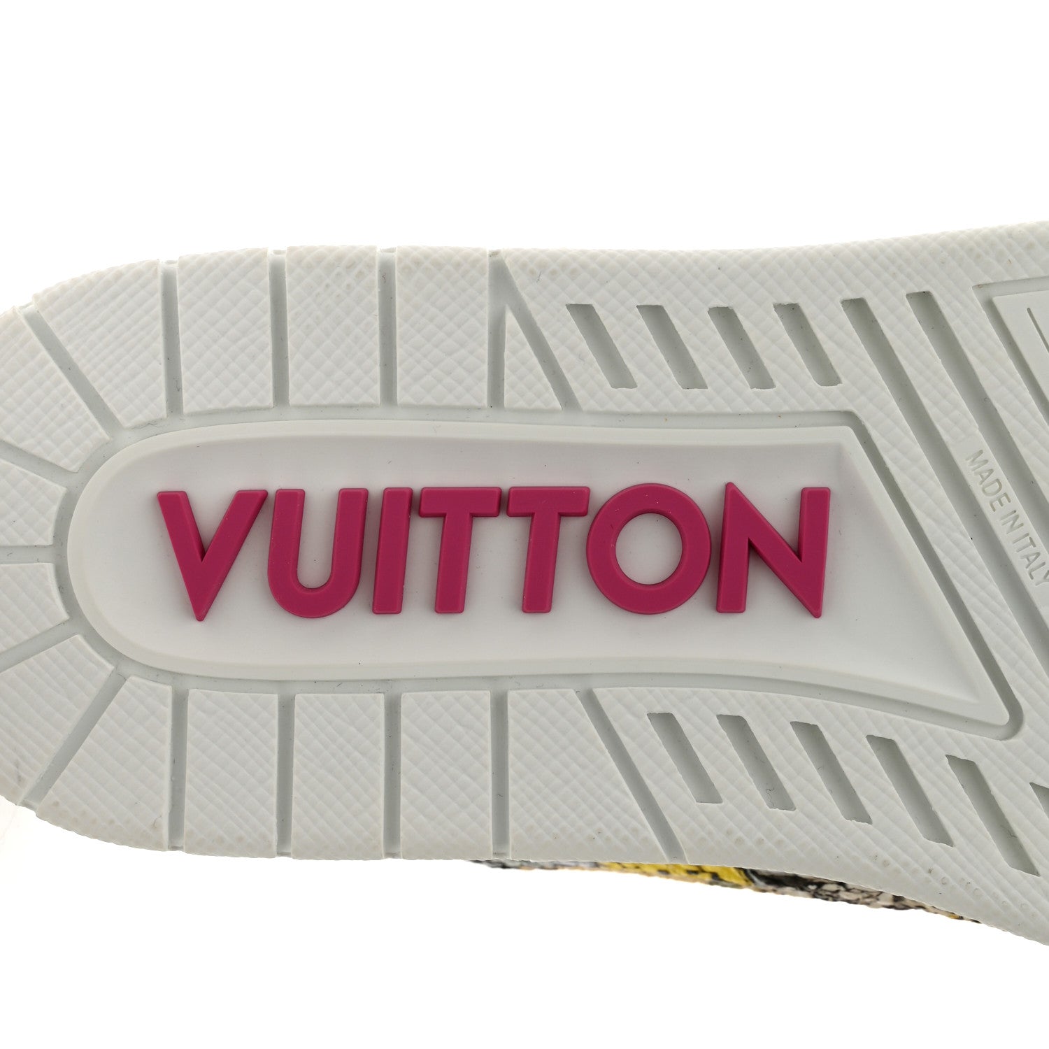 Louis Vuitton Calfskin Monogram #54 Comic Mens Sneakers 5.5 White Green 7 of 9