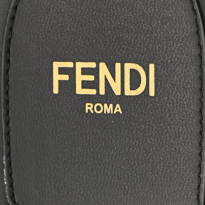 Fendi Vitello Cuoio Baguette Flat Slide Sandals 39.5 Black 8 of 9