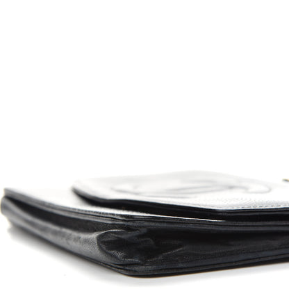 Chanel Caviar Timeless CC Wallet On Chain WOC Black 10 of 14