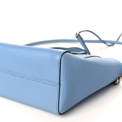 Gucci Dollar Calfskin Mini Swing Top Handle Bag Mineral Blue 8 of 9