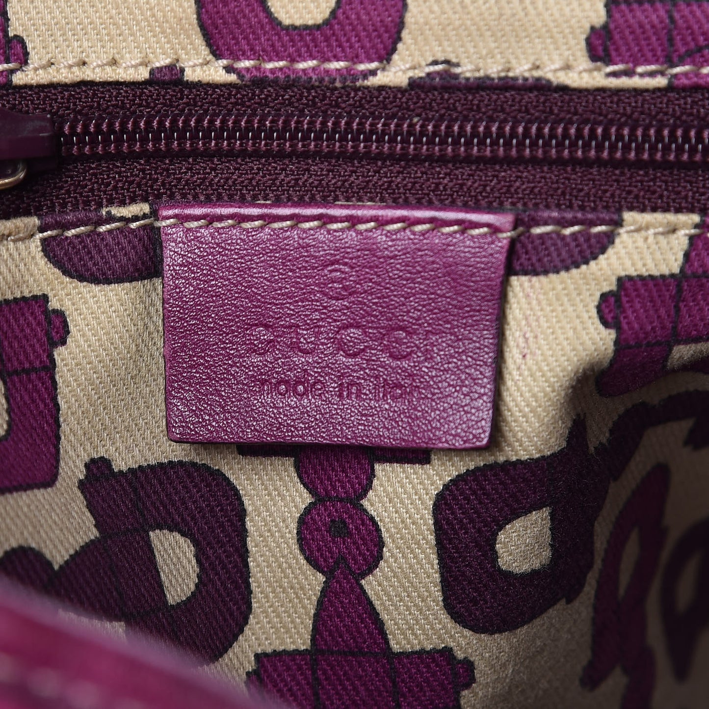 Guccissima Medium Abbey Shoulder Bag Purple