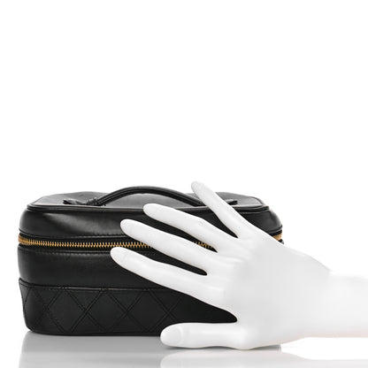 Chanel Lambskin Vanity Cosmetic Case Black 2 of 11