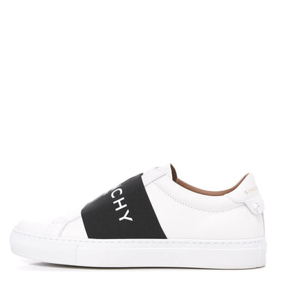 Givenchy Calfskin Band Logo Womens Urban Street Sneakers 37 White Black 1 of 9