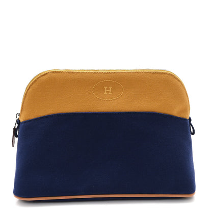 Hermes Cotton Canvas Bolide Travel Cosmetic Pouch 1 of 8