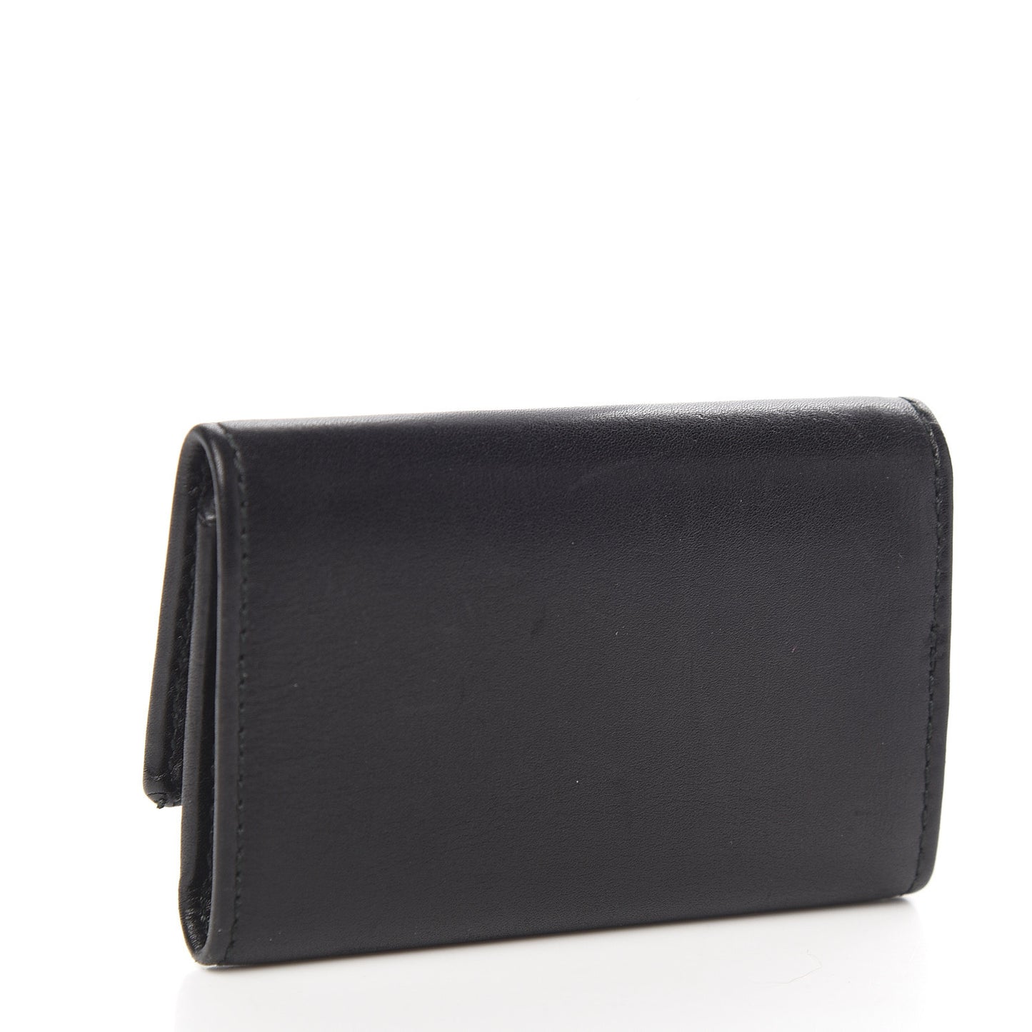 Calfskin 6 Key Holder Case Black