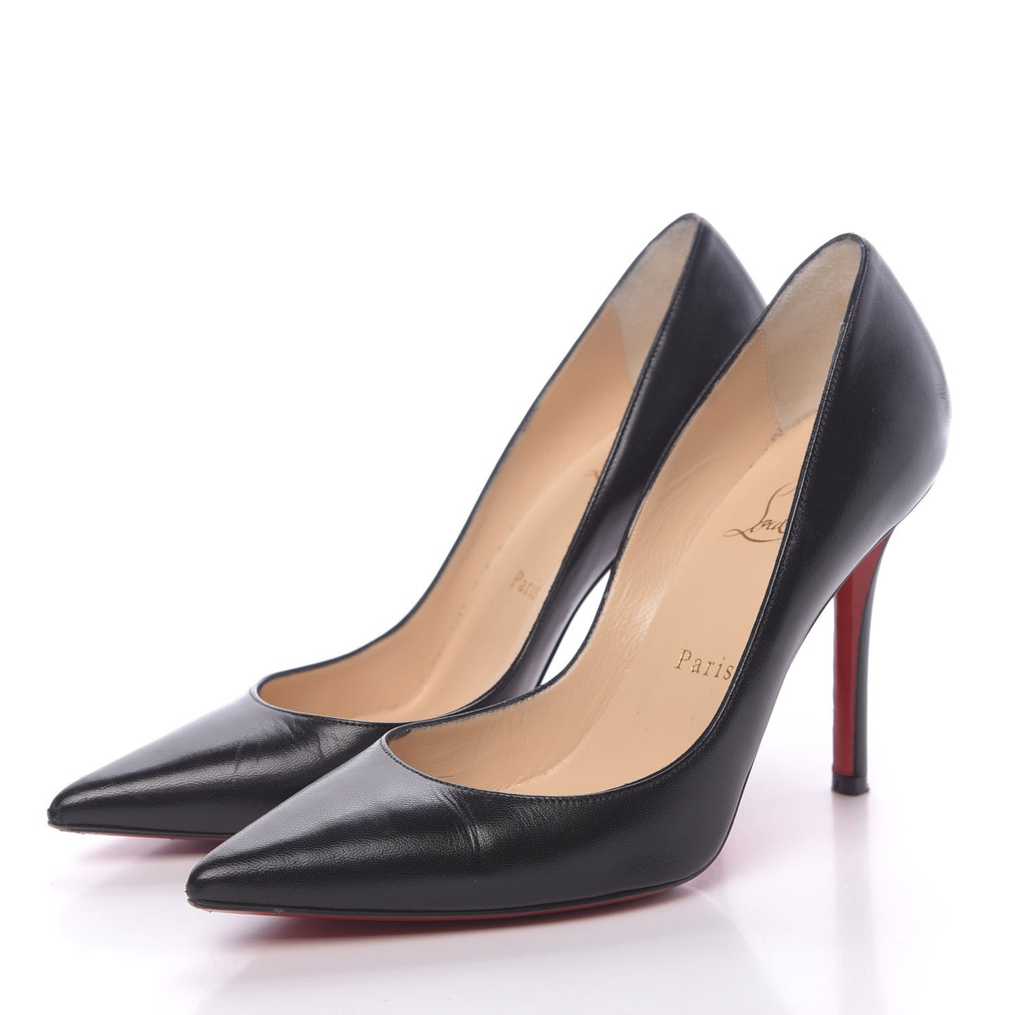 Shiny Nappa Apostrophy 100 Pumps 36.5 Black