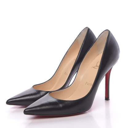 Christian Louboutin Shiny Nappa Apostrophy 100 Pumps 36.5 Black 3 of 10