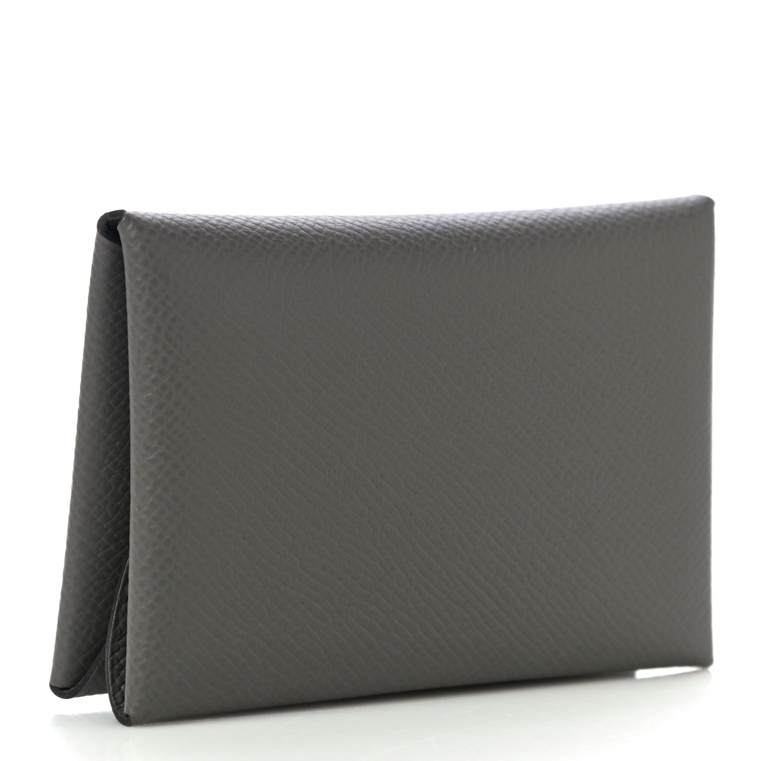 Hermes Epsom Calvi Duo Card Case Gris Meyer 3 of 10