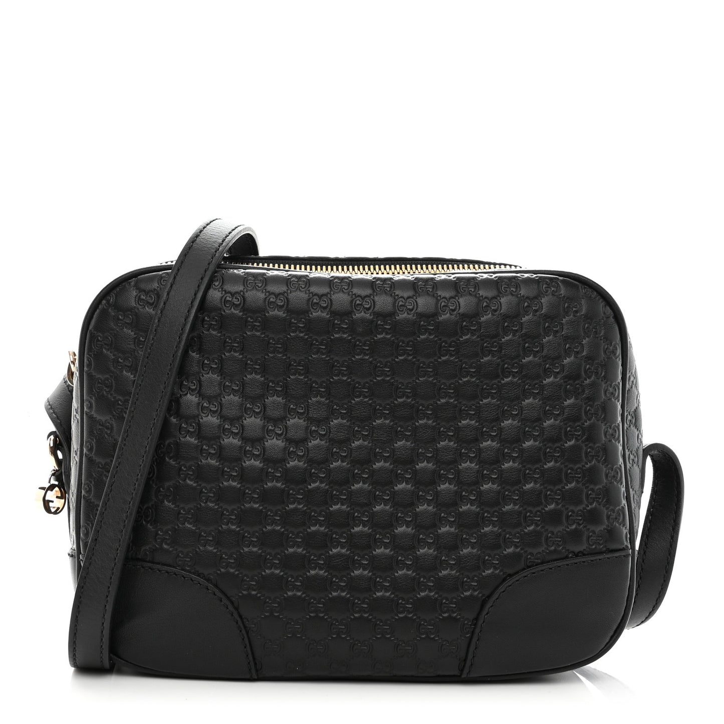 Microguccissima Mini Bree Messenger Bag Black