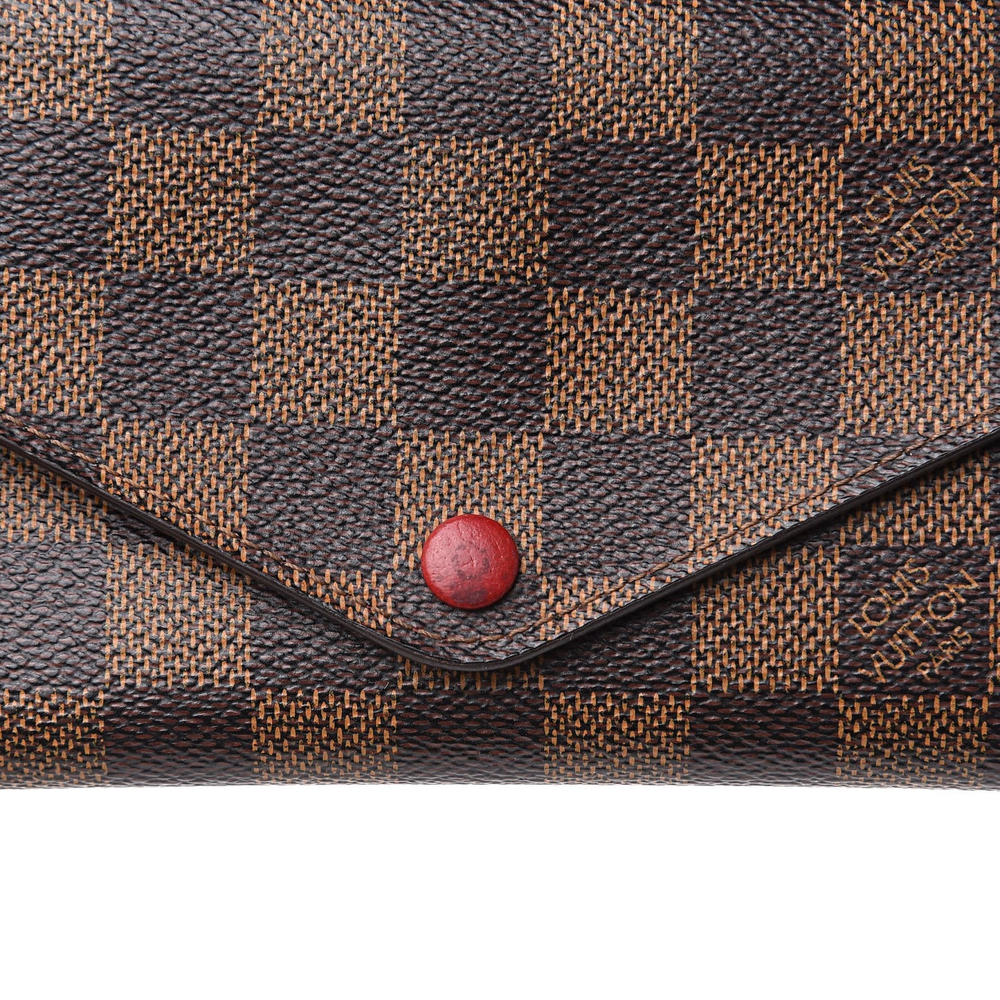 Damier Ebene Josephine Wallet Red