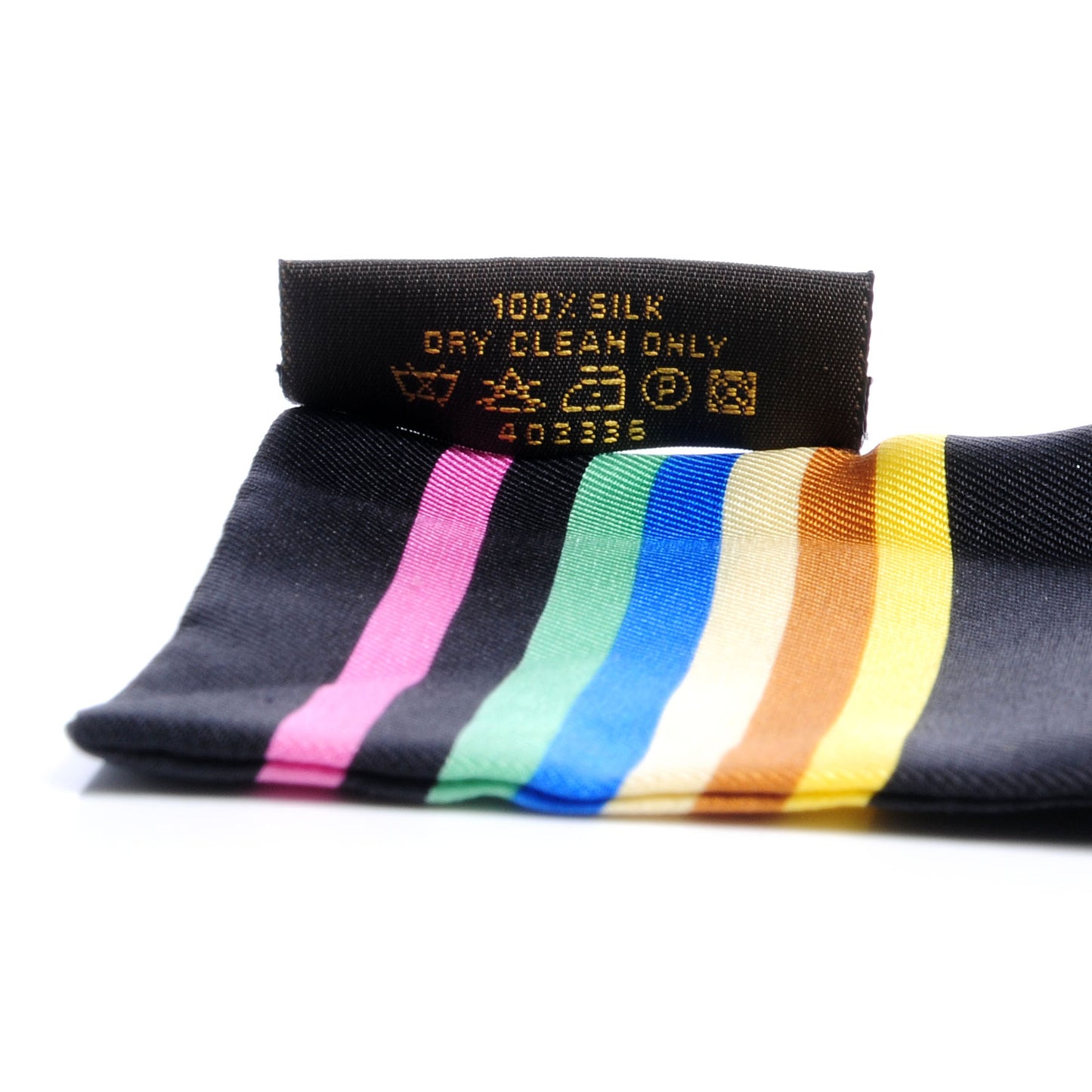 Silk Monogram Multicolor Bandeau Black