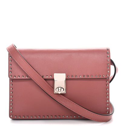 Valentino Garavani Calfskin Small Rockstud Cabana Crossbody Bag Antique Rose 1 of 7