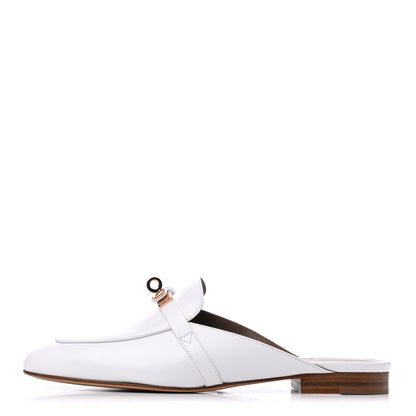 Hermes Calfskin Oz Mules 39.5 White 1 of 11
