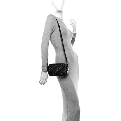 Fendi Vitello Epoque FF Embossed Camera Case Black 2 of 9