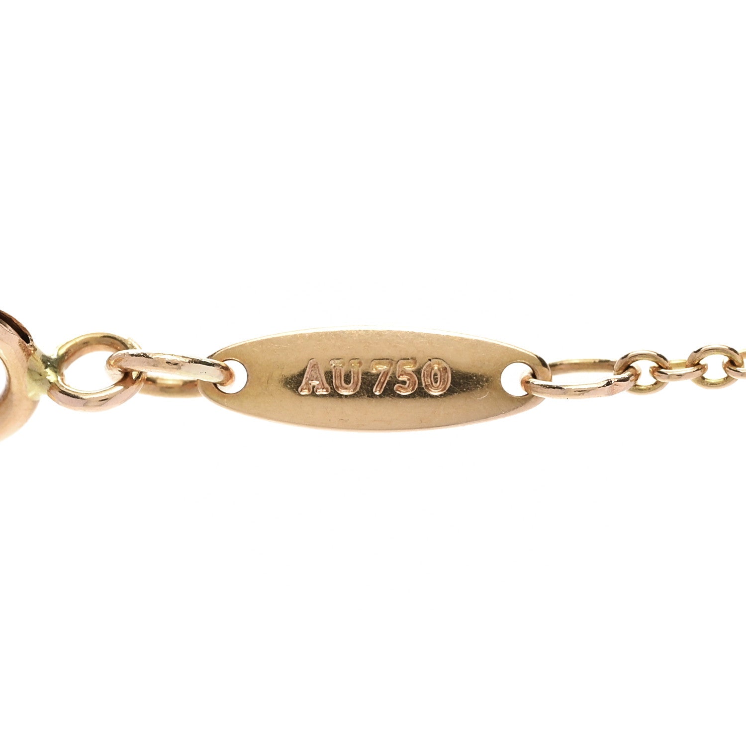Tiffany 18K Yellow Gold Diamond .13ctw Elsa Peretti Diamonds by the Yard Pear Shape Necklace 6 of 6